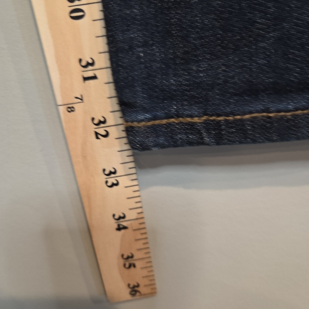Levis 505 Straight Leg Jeans Womens‎ 4 Long Dark Wash Denim Blue NWT Mid Rise - Picture 4 of 6